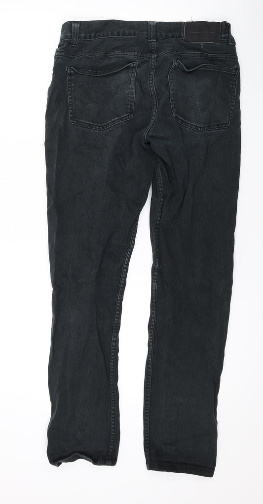 Denim & Co. Mens Black Cotton Skinny Jeans Size 30 in L30 in Regular Zip