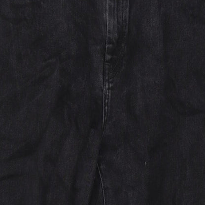 & Other Stories Womens Black Cotton Straight Jeans Size 30 L27 in Regular Zip