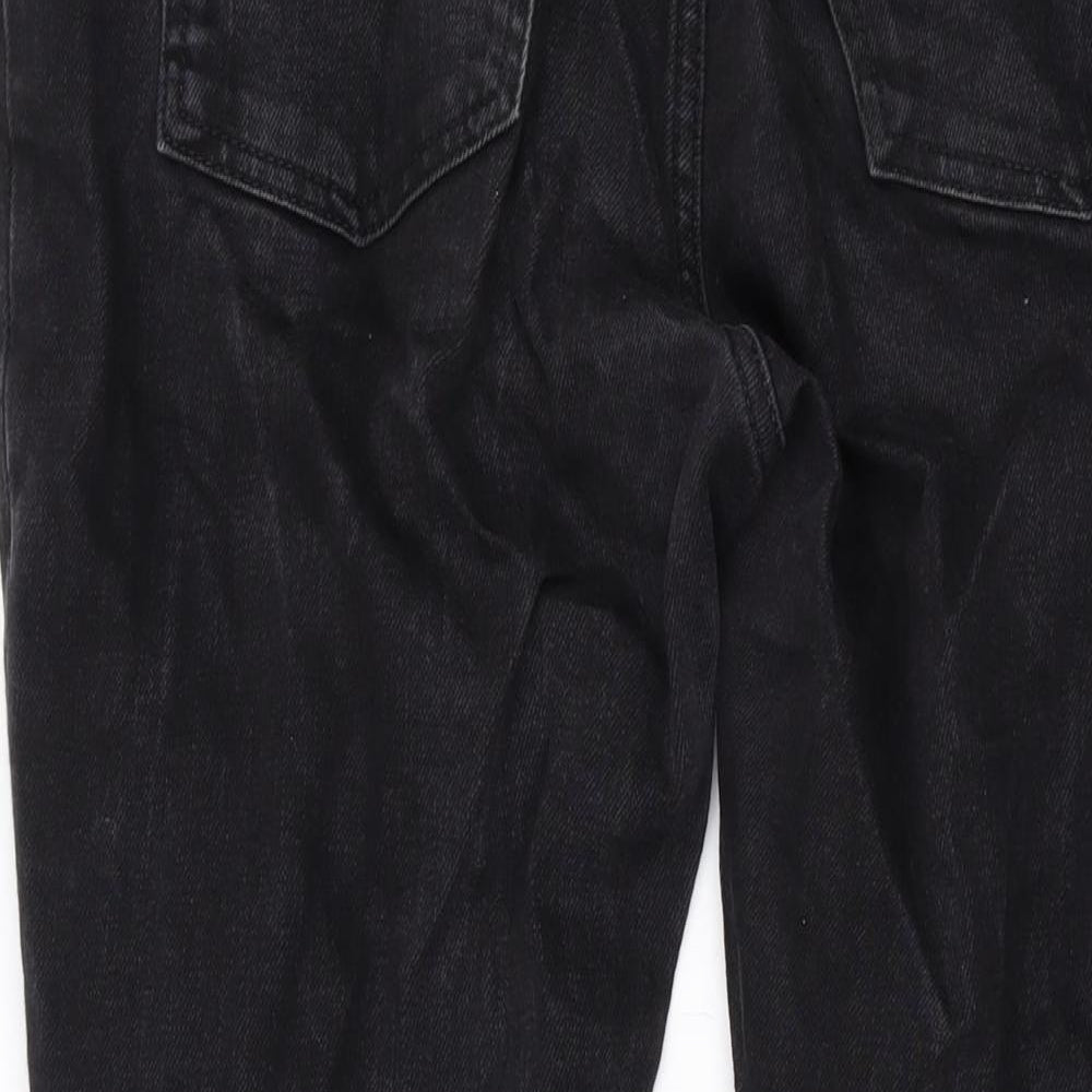 & Other Stories Womens Black Cotton Straight Jeans Size 30 L27 in Regular Zip
