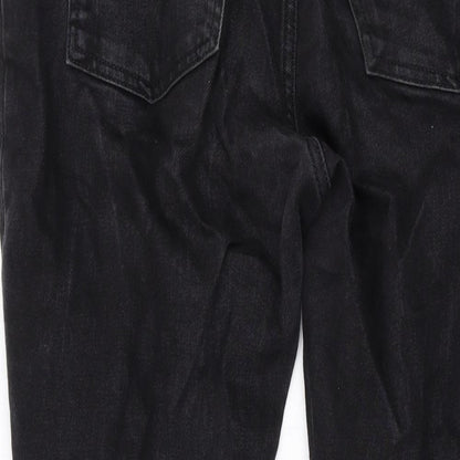 & Other Stories Womens Black Cotton Straight Jeans Size 30 L27 in Regular Zip