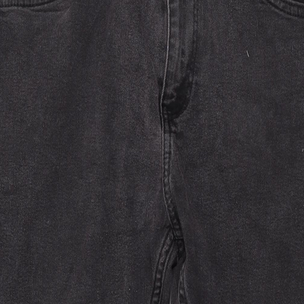 Bershka Womens Black Cotton Skinny Jeans Size 44 in L26 in Regular Zip