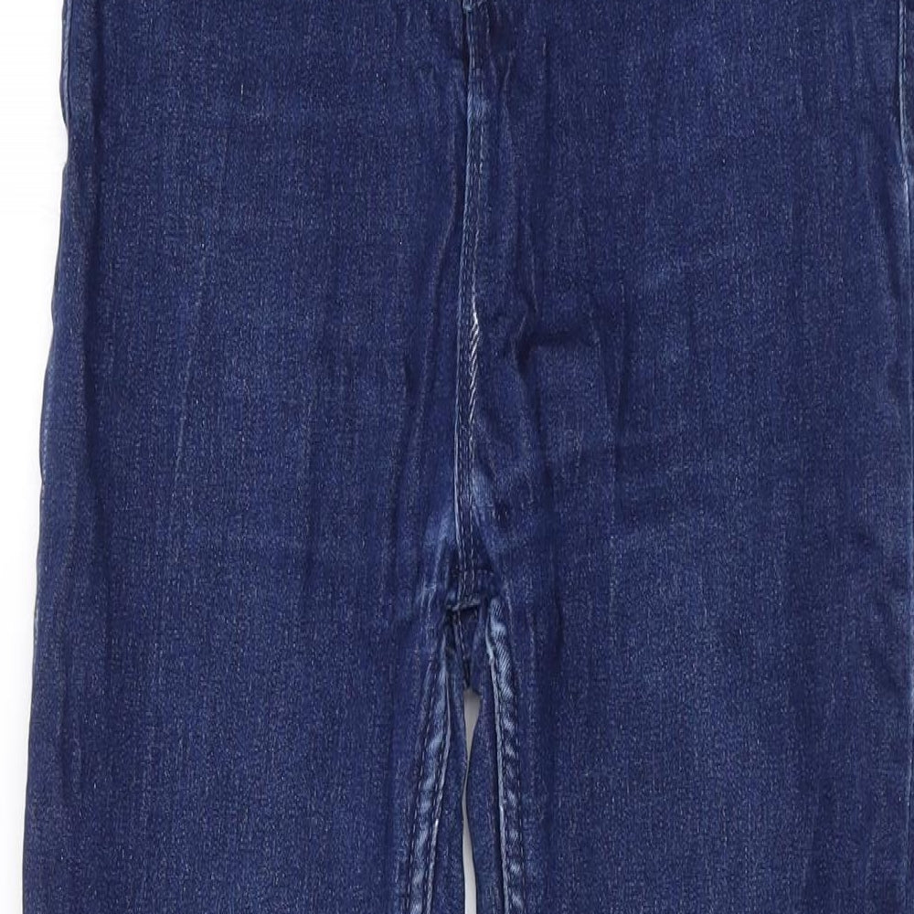 Pep&Co Womens Blue Cotton Skinny Jeans Size 8 L27 in Regular Zip