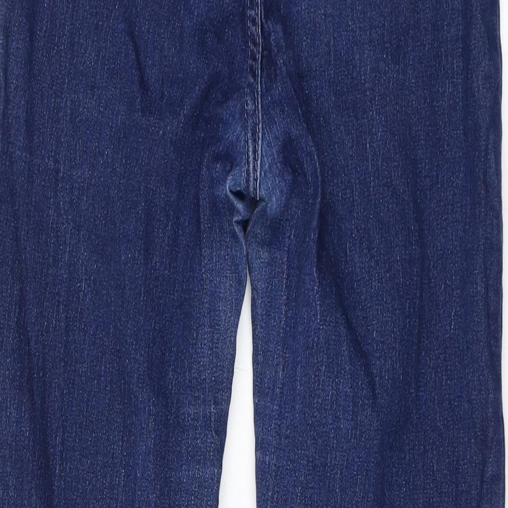 Pep&Co Womens Blue Cotton Skinny Jeans Size 8 L27 in Regular Zip
