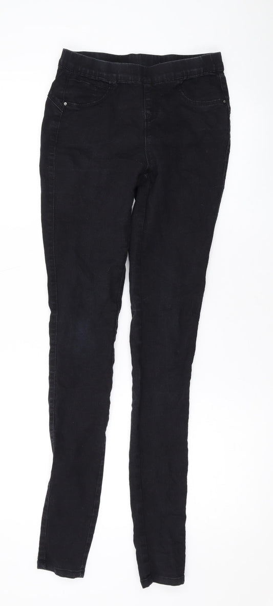 Denim & Co. Womens Black Cotton Jegging Jeans Size 6 L31 in Regular