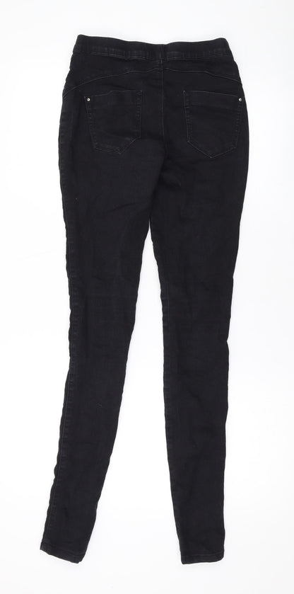 Denim & Co. Womens Black Cotton Jegging Jeans Size 6 L31 in Regular