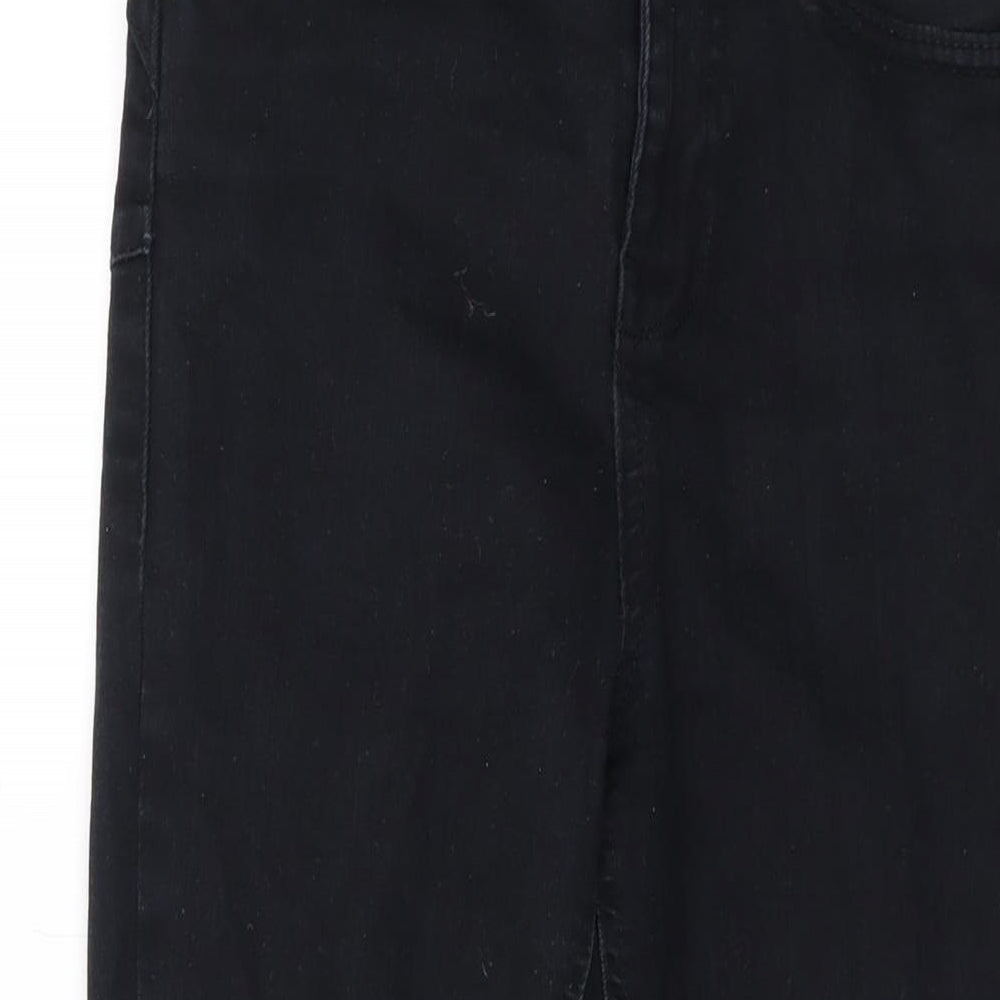 New Look Womens Black Cotton Skinny Jeans Size 8 L23 in Regular Zip