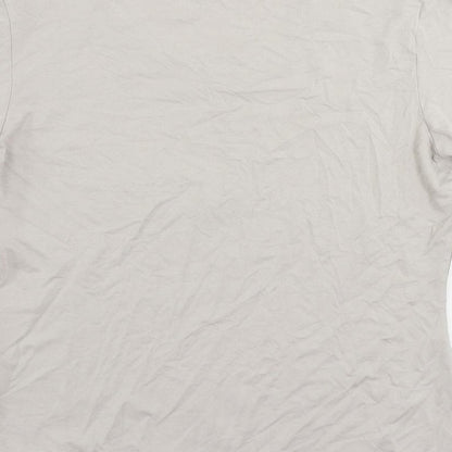 Gerry Weber Womens Grey Floral Polyester Basic T-Shirt Size 10 Round Neck