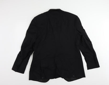 Mens UK Size 42 Marks and Spencer Regular Black Suit Tuxedo