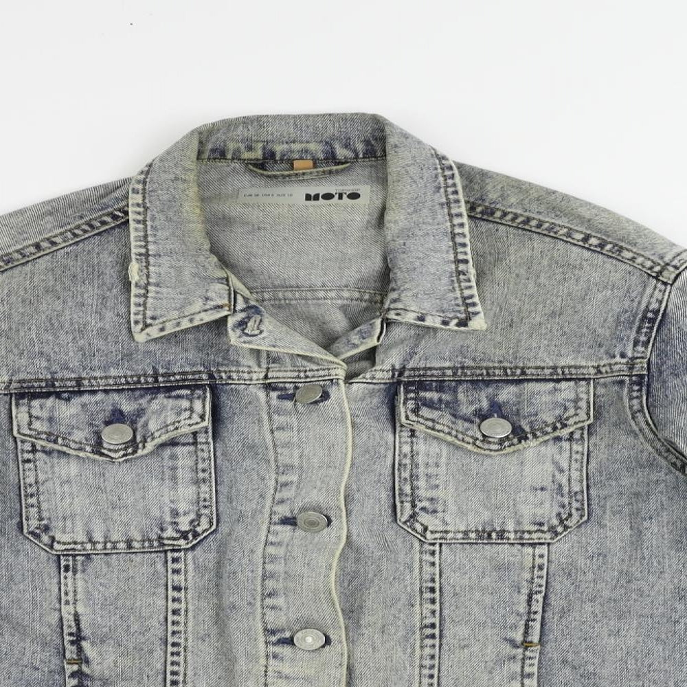Womens UK Size 10 Topshop Blue Jacket