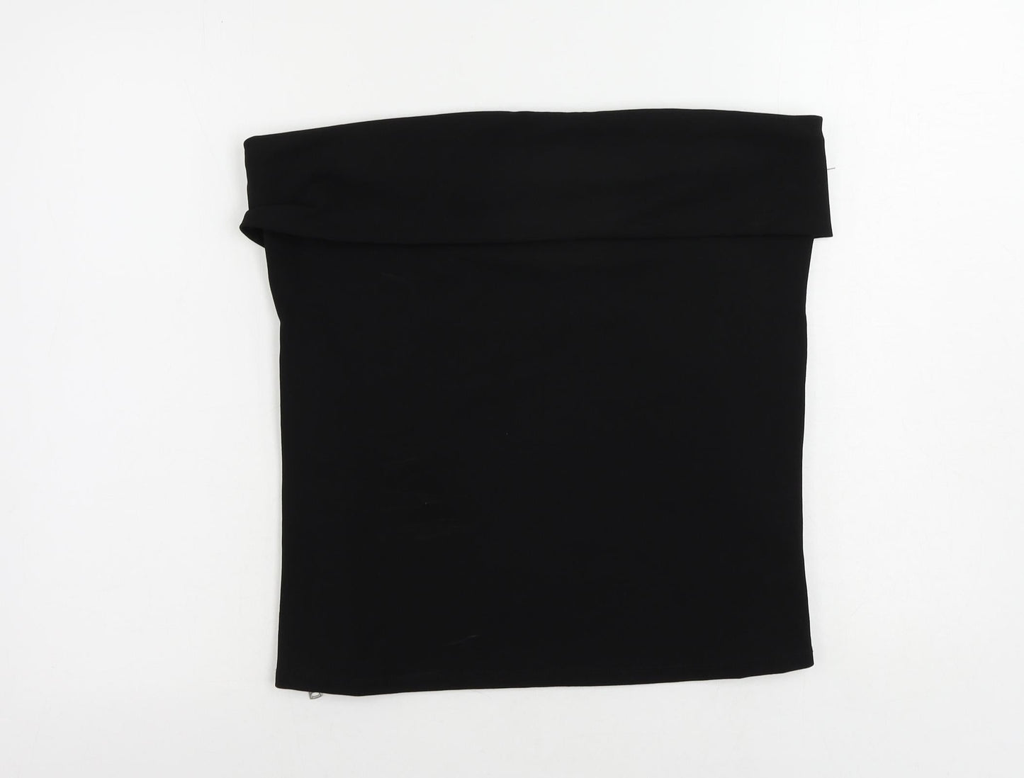 Womens UK Size 2XL Zara Black Basic Blouse