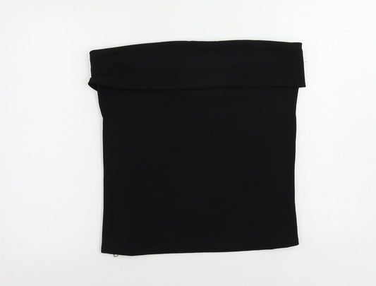 Womens UK Size 2XL Zara Black Basic Blouse
