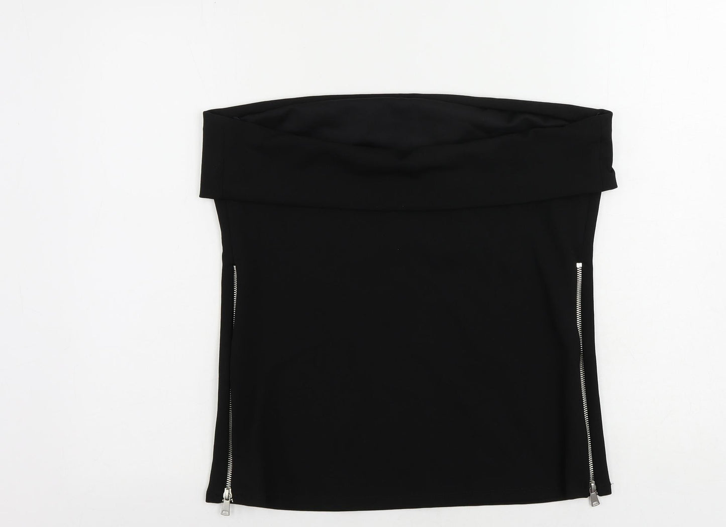 Womens UK Size 2XL Zara Black Basic Blouse