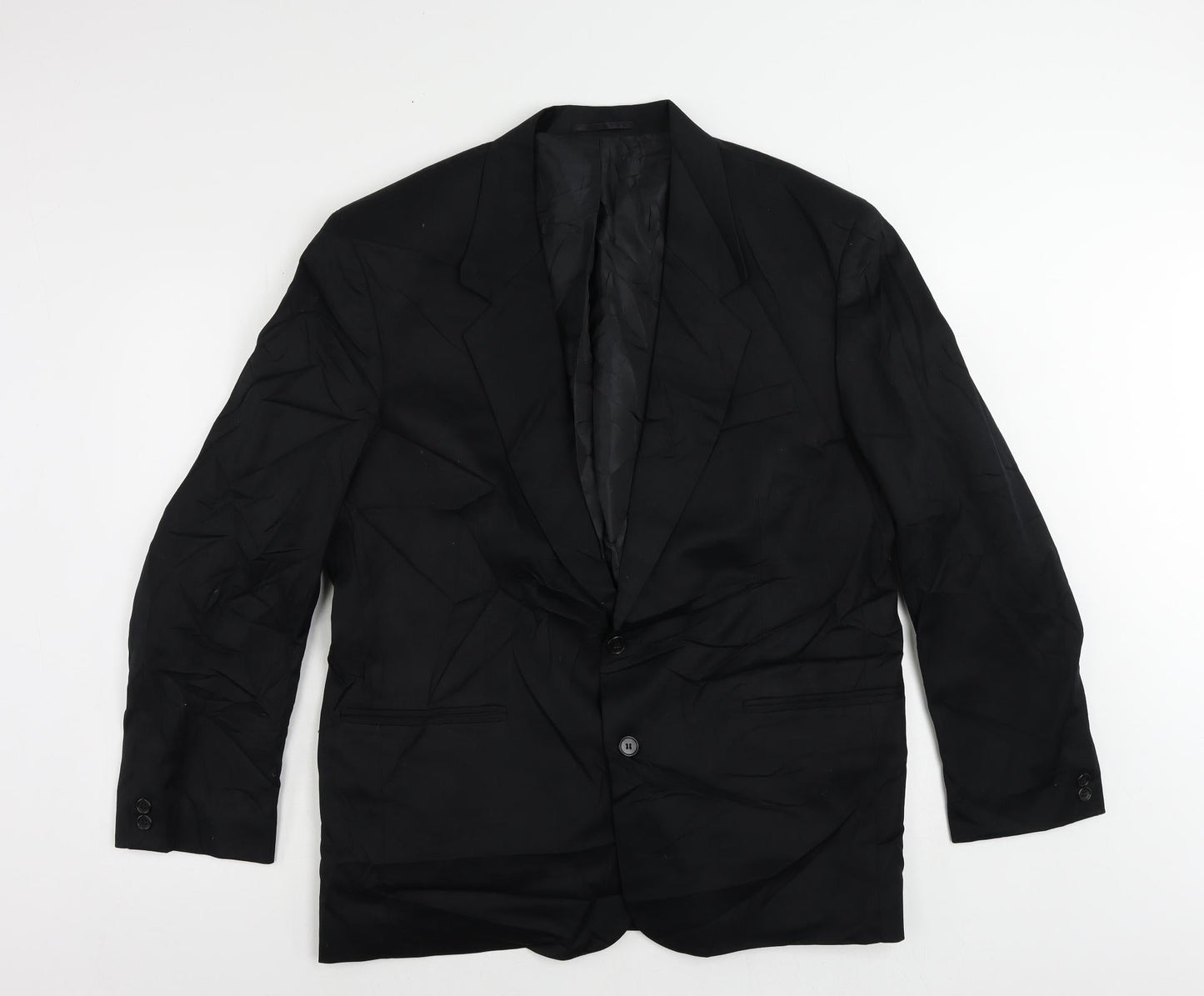 Mens UK Size 42 Classic Regular Black Suit Jacket