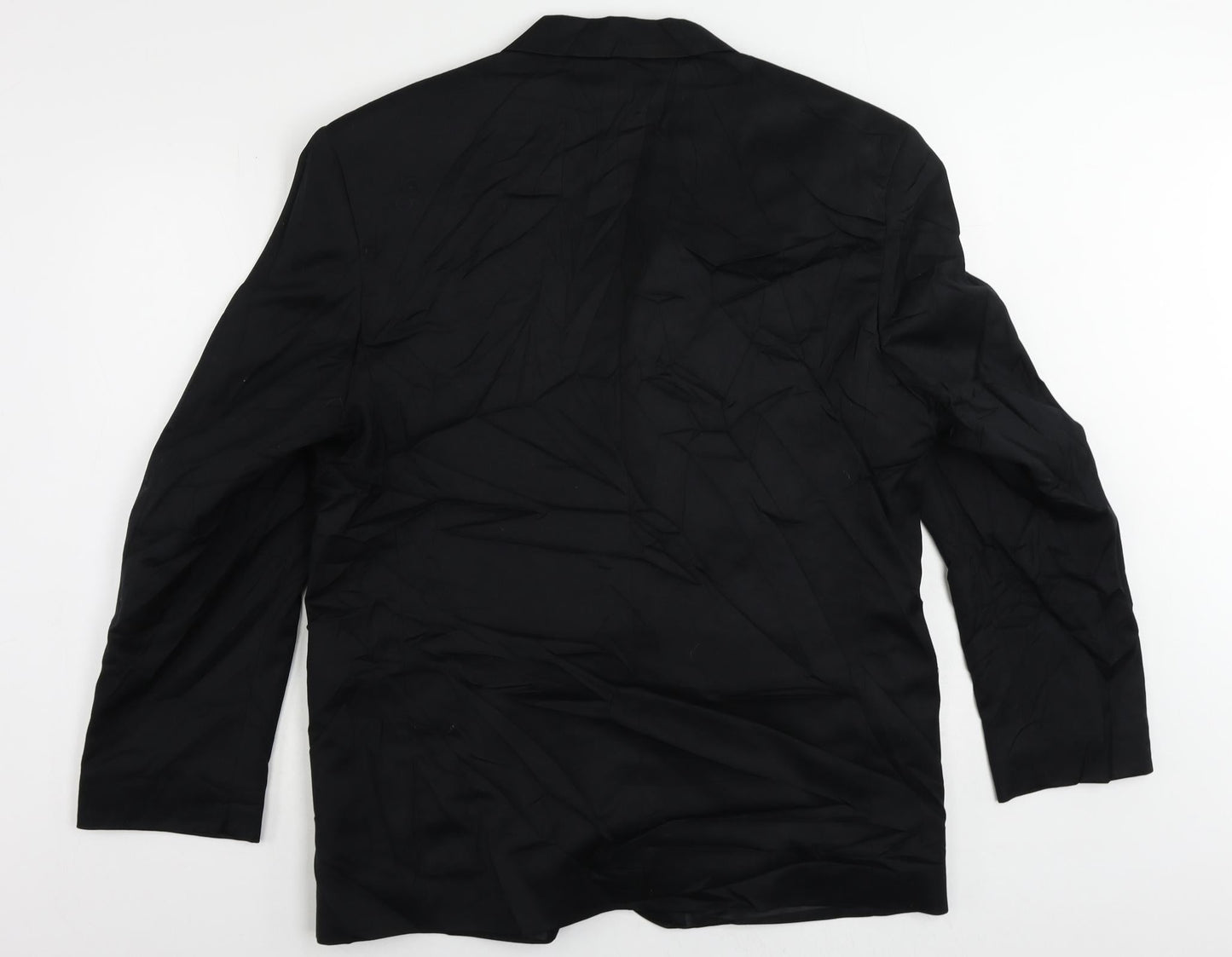 Mens UK Size 42 Classic Regular Black Suit Jacket