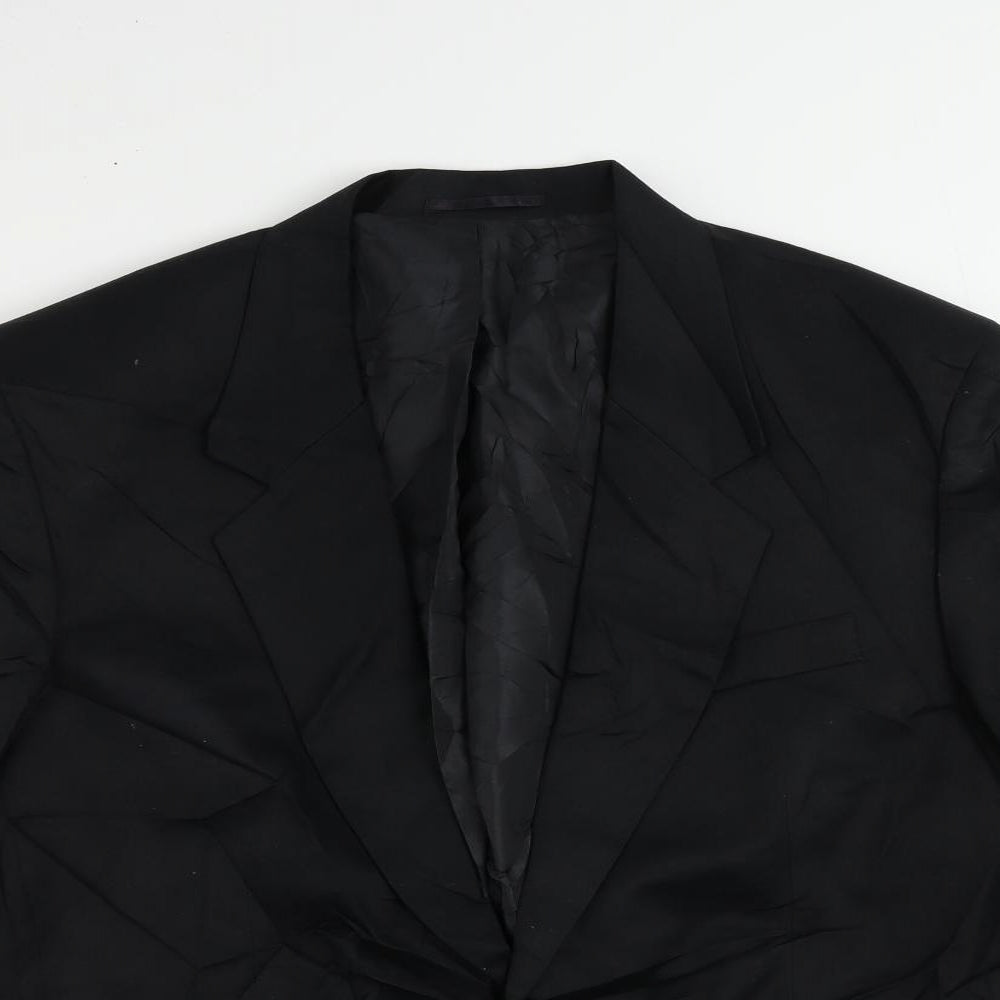 Mens UK Size 42 Classic Regular Black Suit Jacket