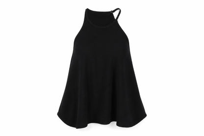 Womens UK Size M Zara Black Basic Tank
