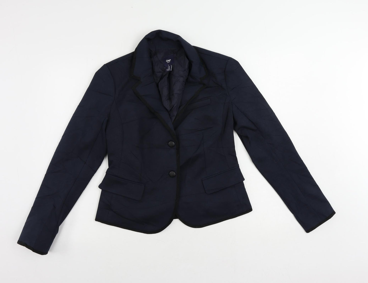 Gap Womens Blue Jacket Blazer Size 8 Button
