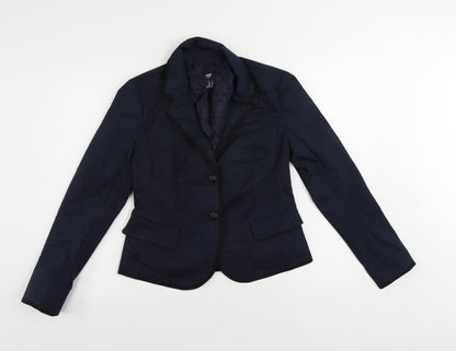 Gap Womens Blue Jacket Blazer Size 8 Button