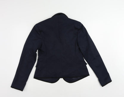 Gap Womens Blue Jacket Blazer Size 8 Button