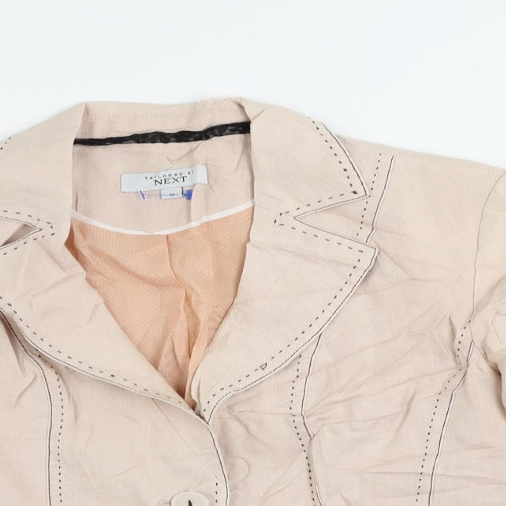 NEXT Womens Pink Jacket Blazer Size 12 Button