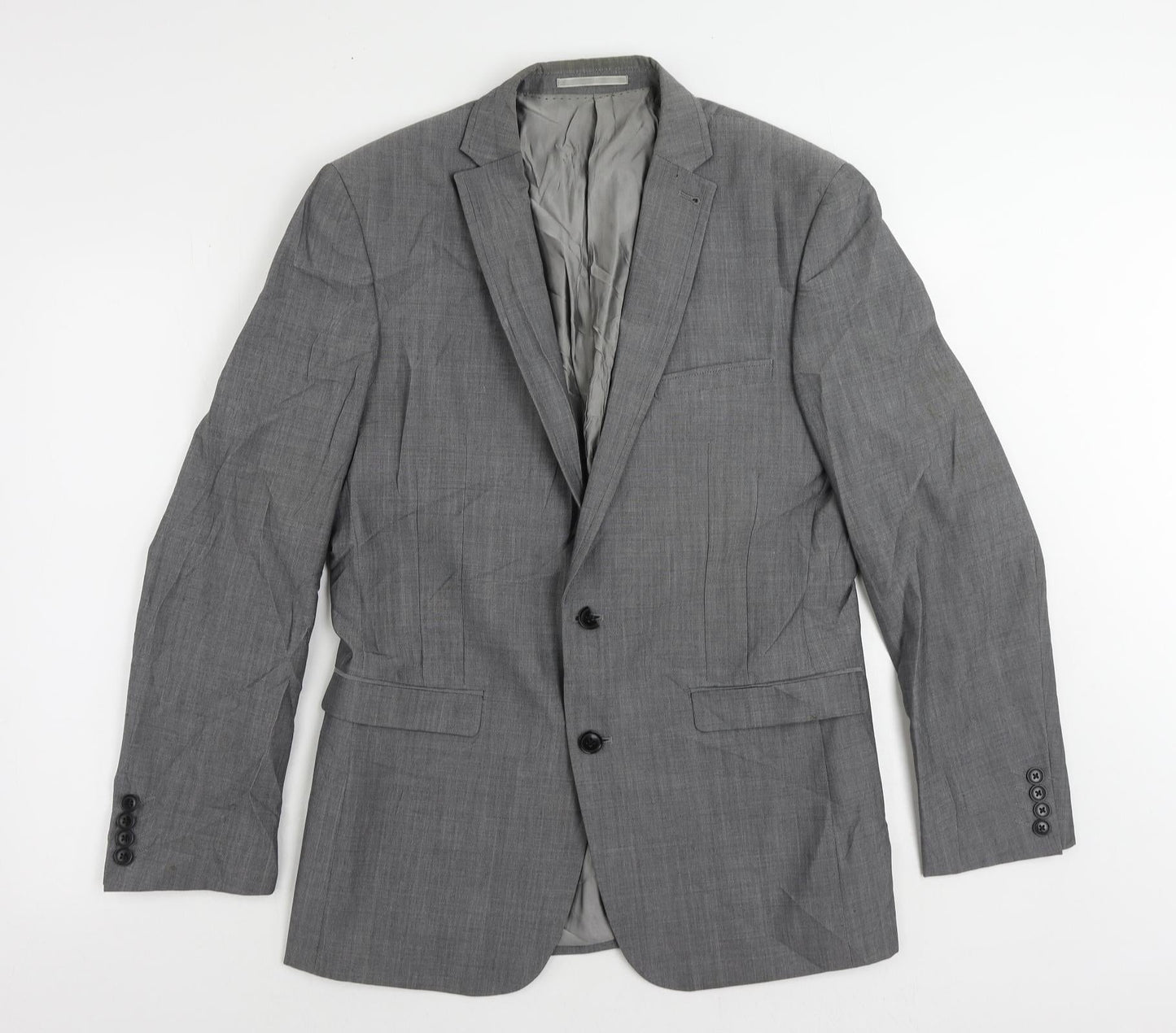 Mens UK Size 38 NEXT Regular Grey Suit Jacket