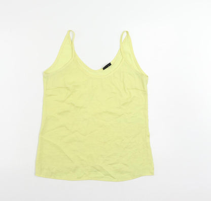 Womens UK Size M VILA Yellow Camisole Tank