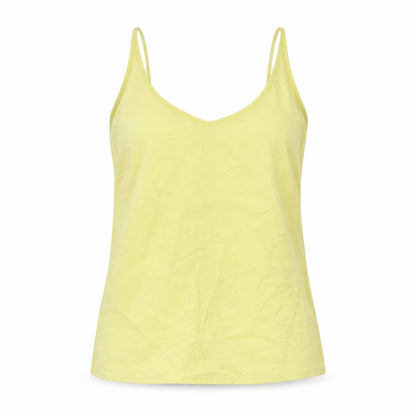 Womens UK Size M VILA Yellow Camisole Tank