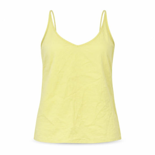 Womens UK Size M VILA Yellow Camisole Tank
