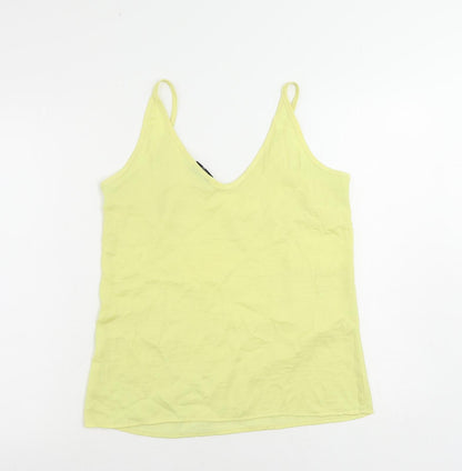 Womens UK Size M VILA Yellow Camisole Tank