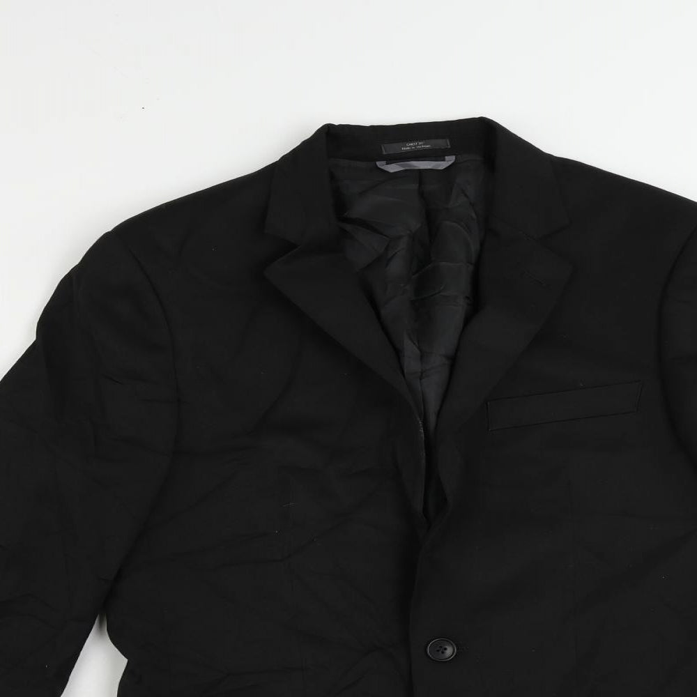 Mens UK Size 38 Marks and Spencer Regular Black Suit Jacket