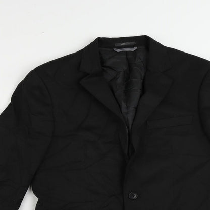Mens UK Size 38 Marks and Spencer Regular Black Suit Jacket