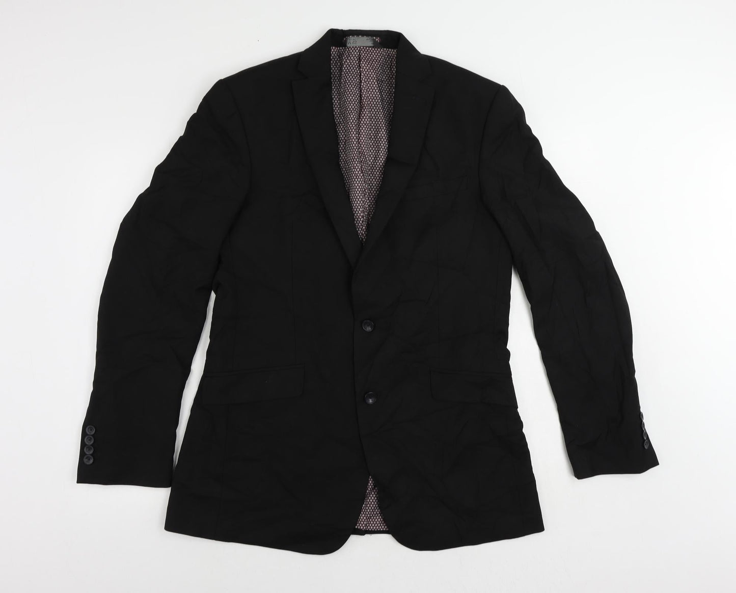 Mens UK Size 40 Marks and Spencer Regular Black Suit Jacket