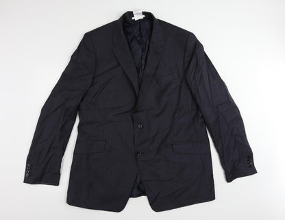 Mens UK Size 48 Marks and Spencer Regular Blue Suit Jacket