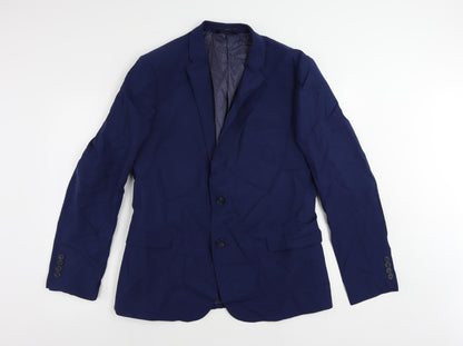 Mens UK Size 44 Marks and Spencer Regular Blue Suit Jacket