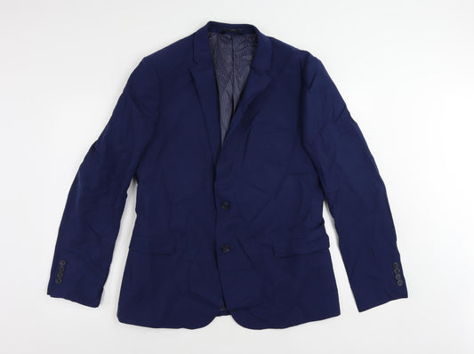 Mens UK Size 44 Marks and Spencer Regular Blue Suit Jacket