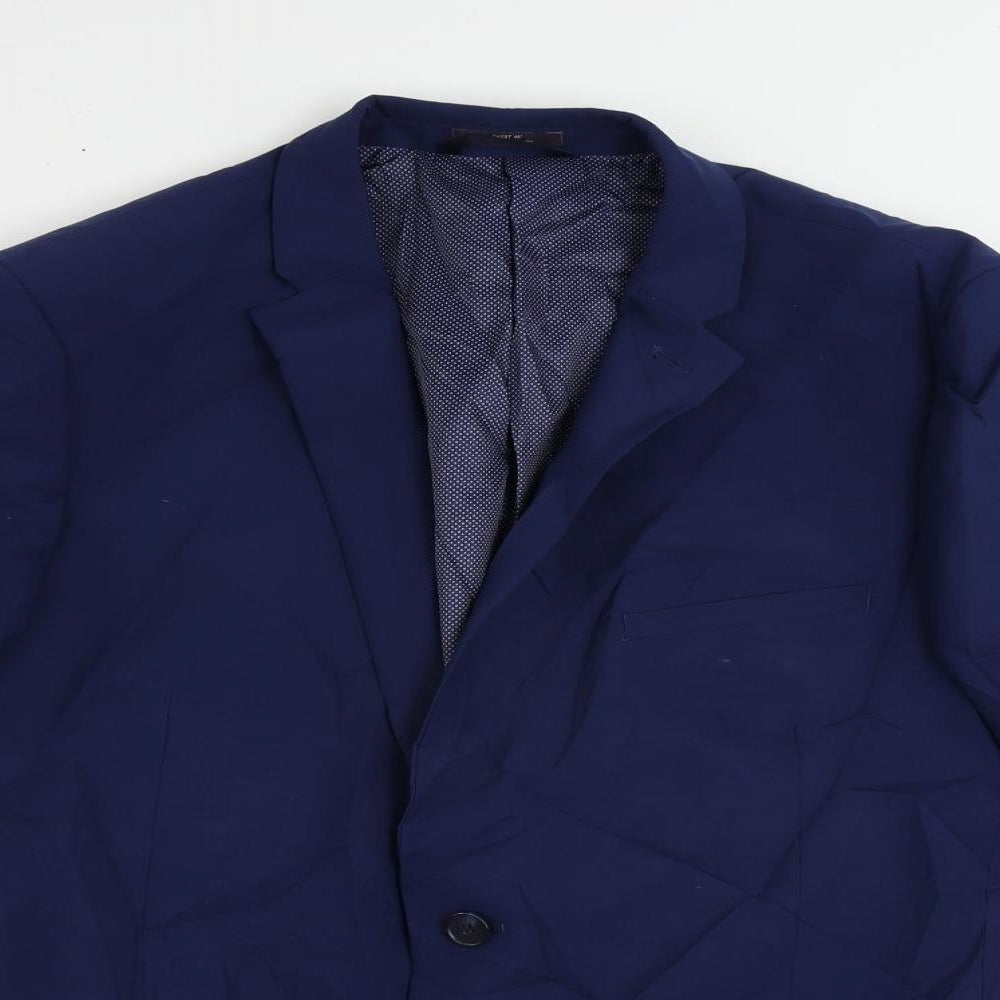 Mens UK Size 44 Marks and Spencer Regular Blue Suit Jacket