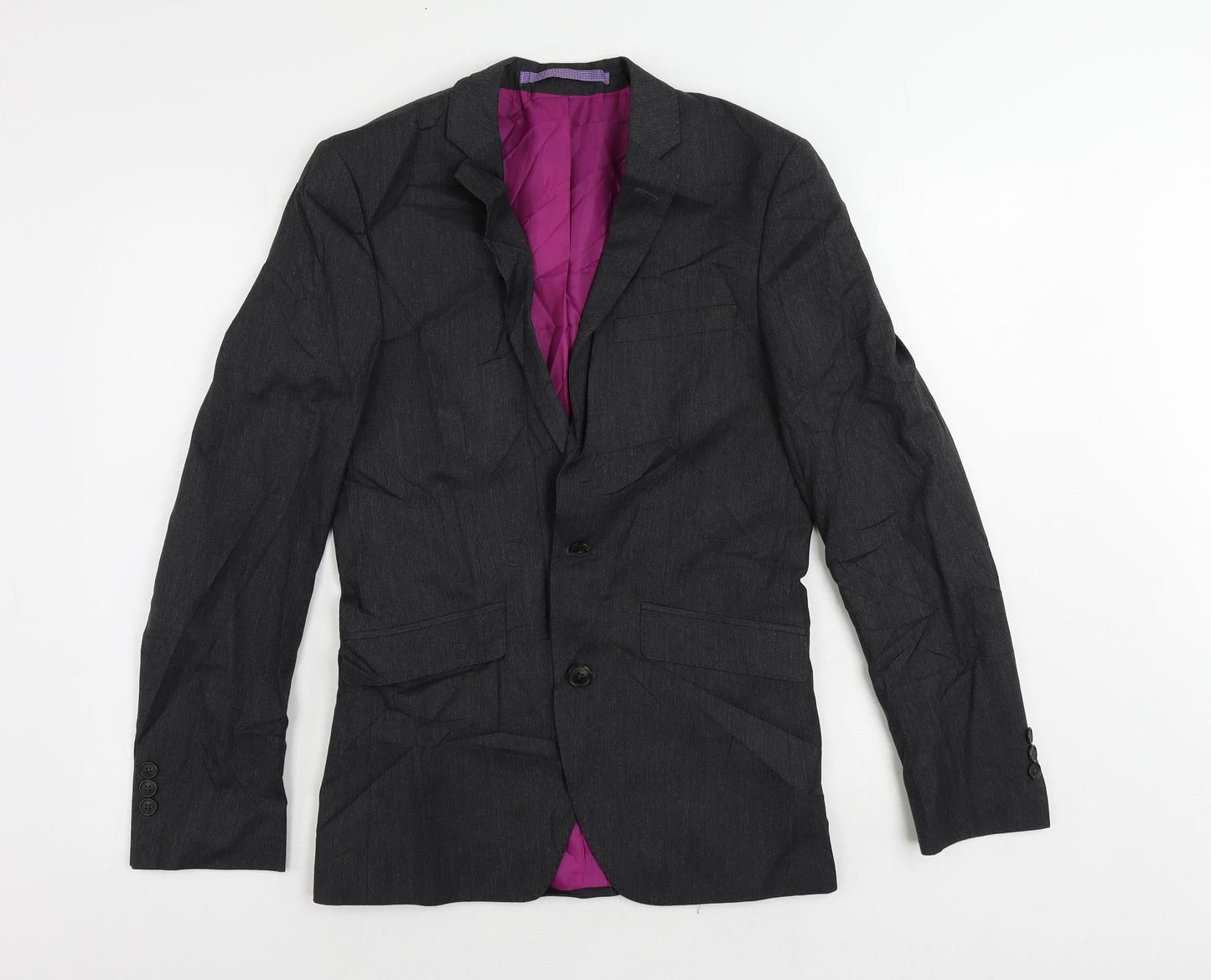 Mens UK Size 34 Marks and Spencer Regular Grey Suit Jacket