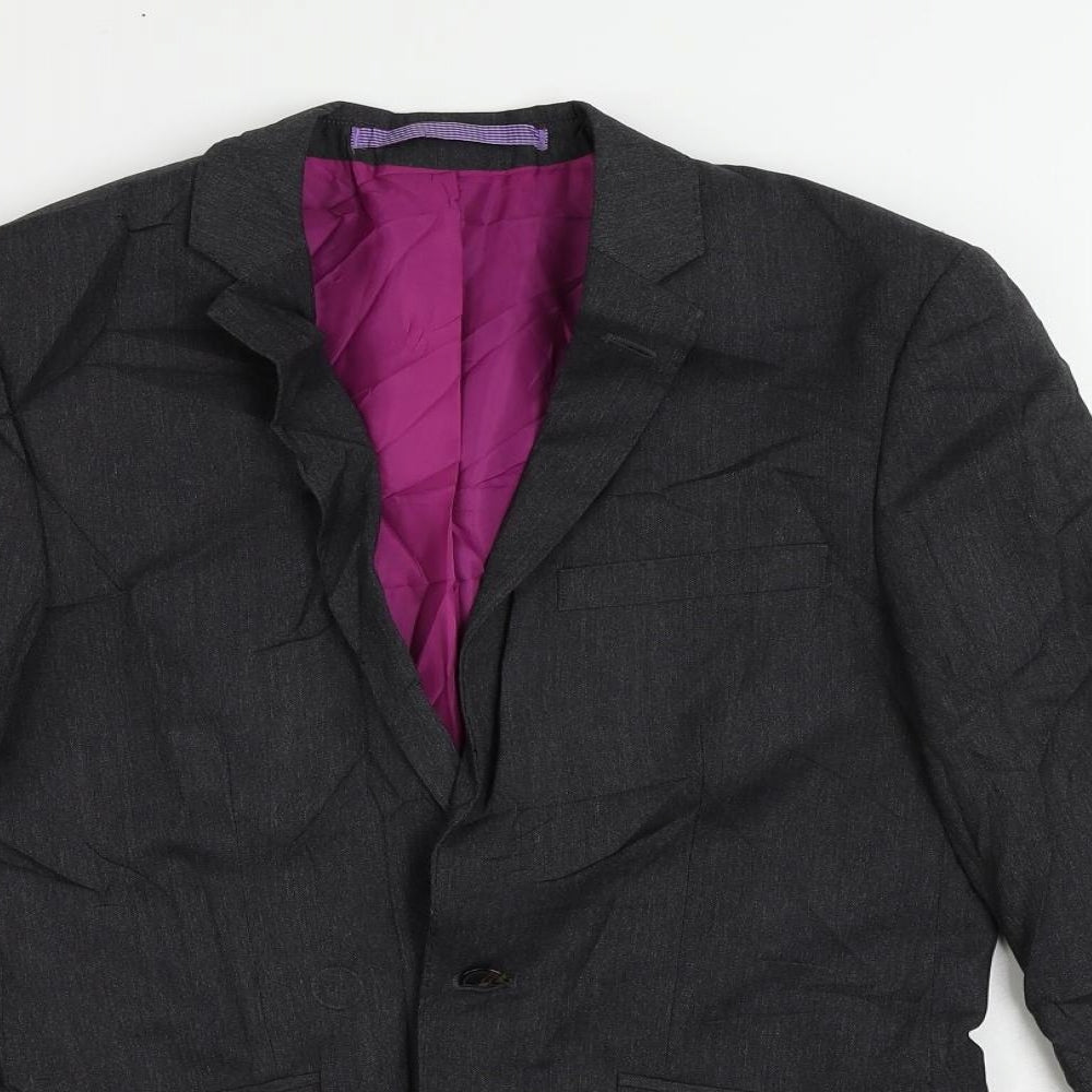 Mens UK Size 34 Marks and Spencer Regular Grey Suit Jacket