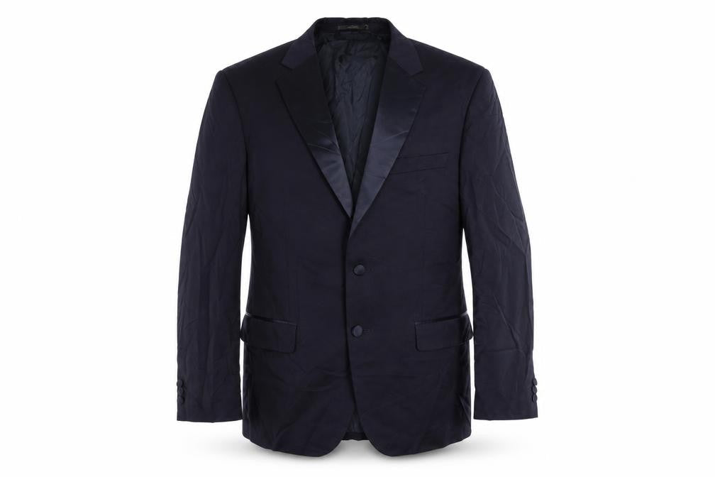 Mens UK Size 40 Marks and Spencer Regular Blue Suit Tuxedo