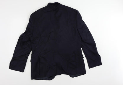 Mens UK Size 40 Marks and Spencer Regular Blue Suit Tuxedo
