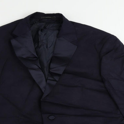 Mens UK Size 40 Marks and Spencer Regular Blue Suit Tuxedo