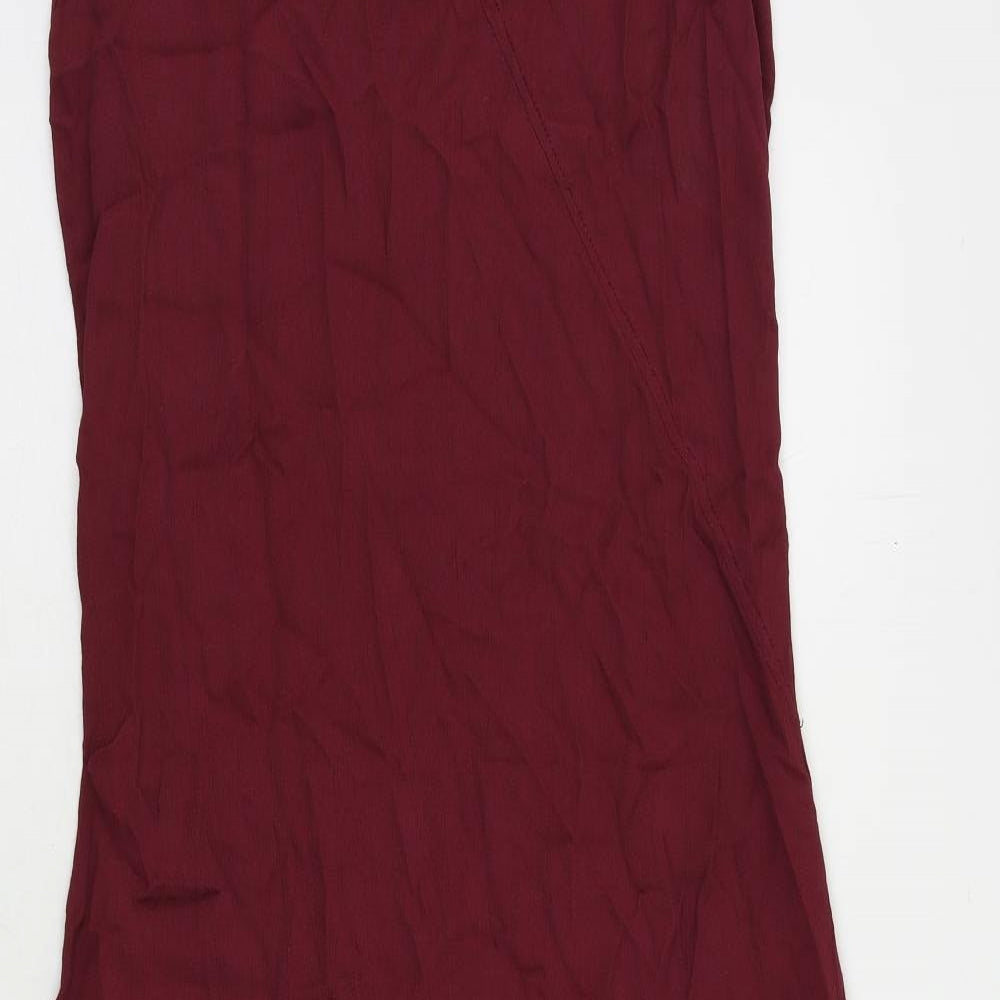 Nougat Womens Purple Viscose Maxi Size M V-Neck