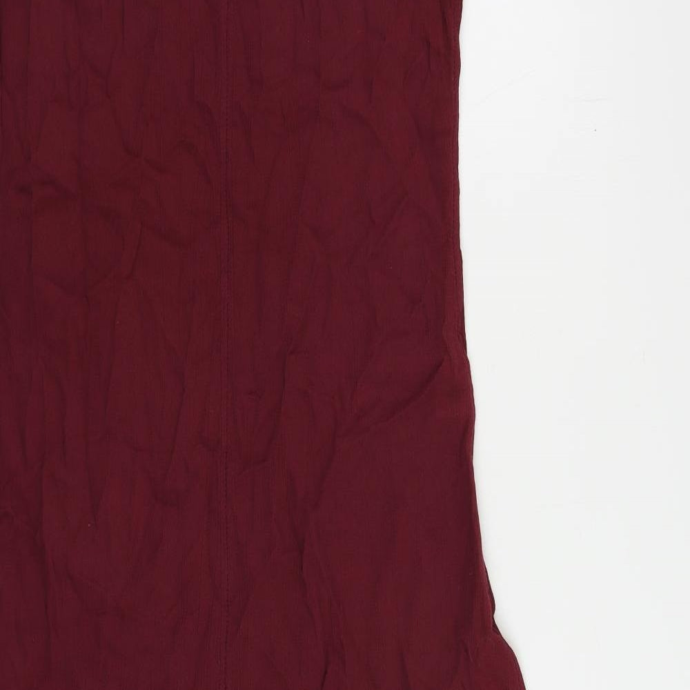Nougat Womens Purple Viscose Maxi Size M V-Neck