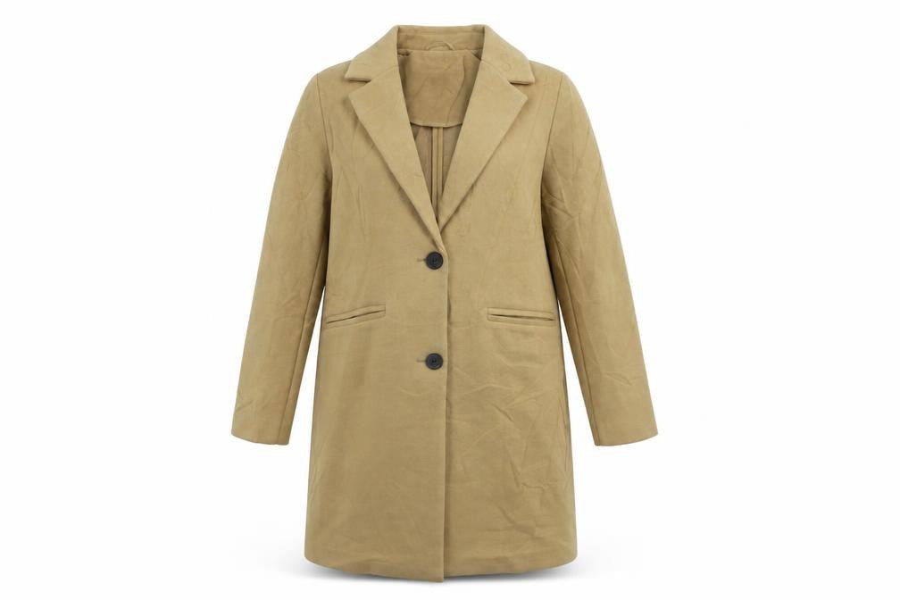 Womens UK Size 10 Marks and Spencer Beige Overcoat