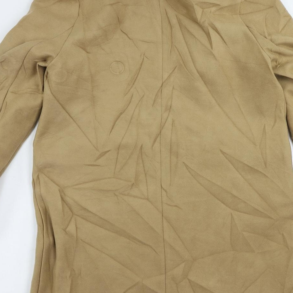 Womens UK Size 10 Marks and Spencer Beige Overcoat