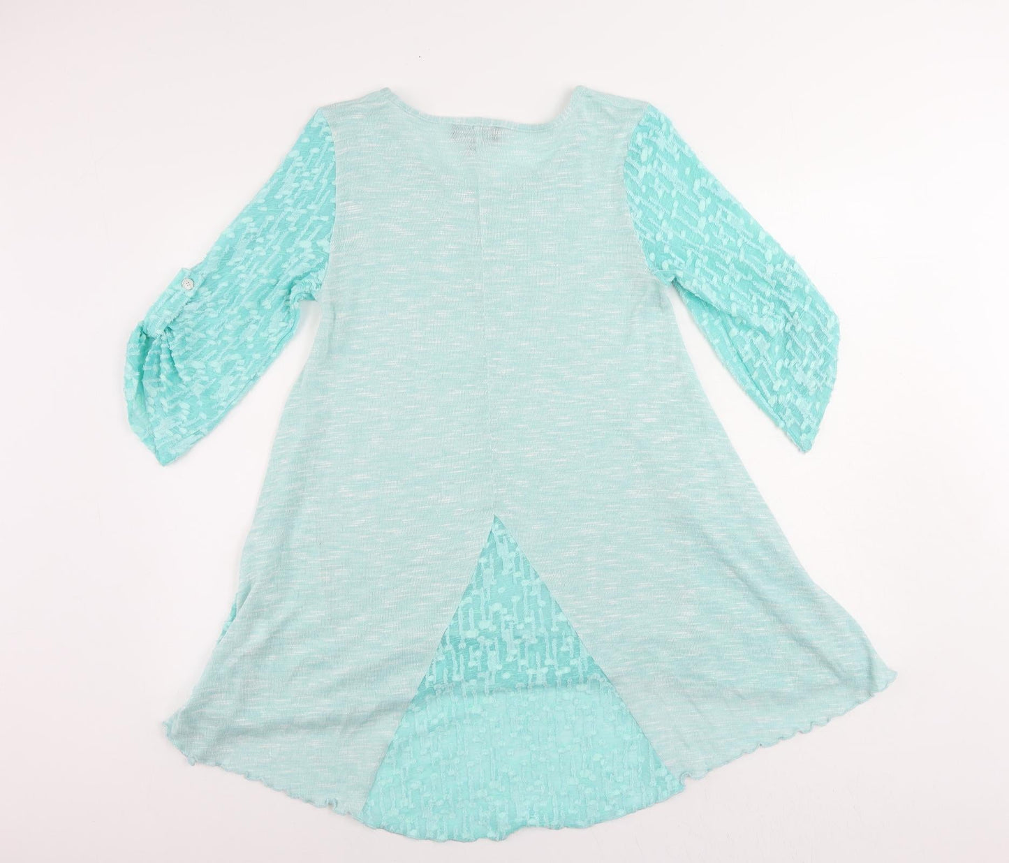 Womens UK Size 12 Saloos Green Tunic Blouse