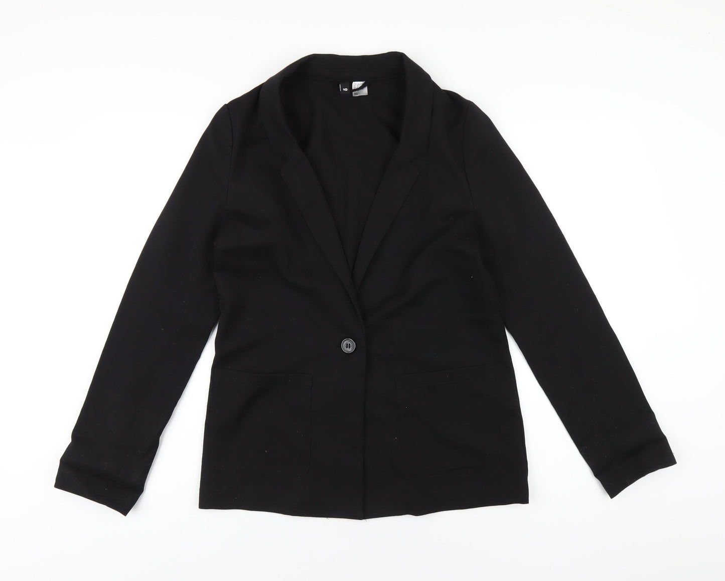 Womens UK Size 10 H&M Regular Black Blazer