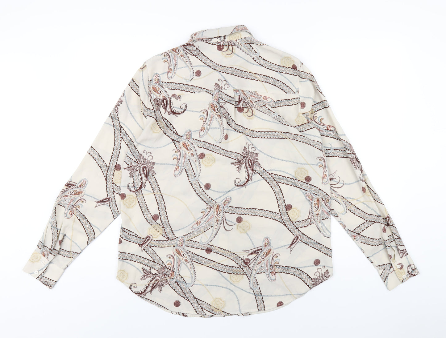 Womens UK Size 8 H&M Multicoloured Basic Button-Up