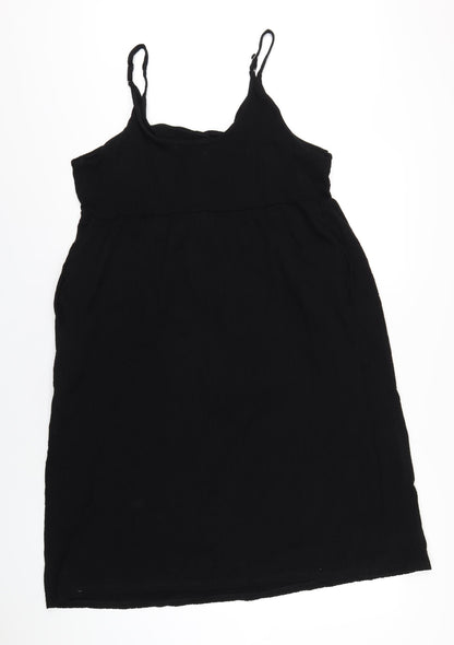 NEXT Womens Black Cotton A-Line Size 18 Round Neck Pullover