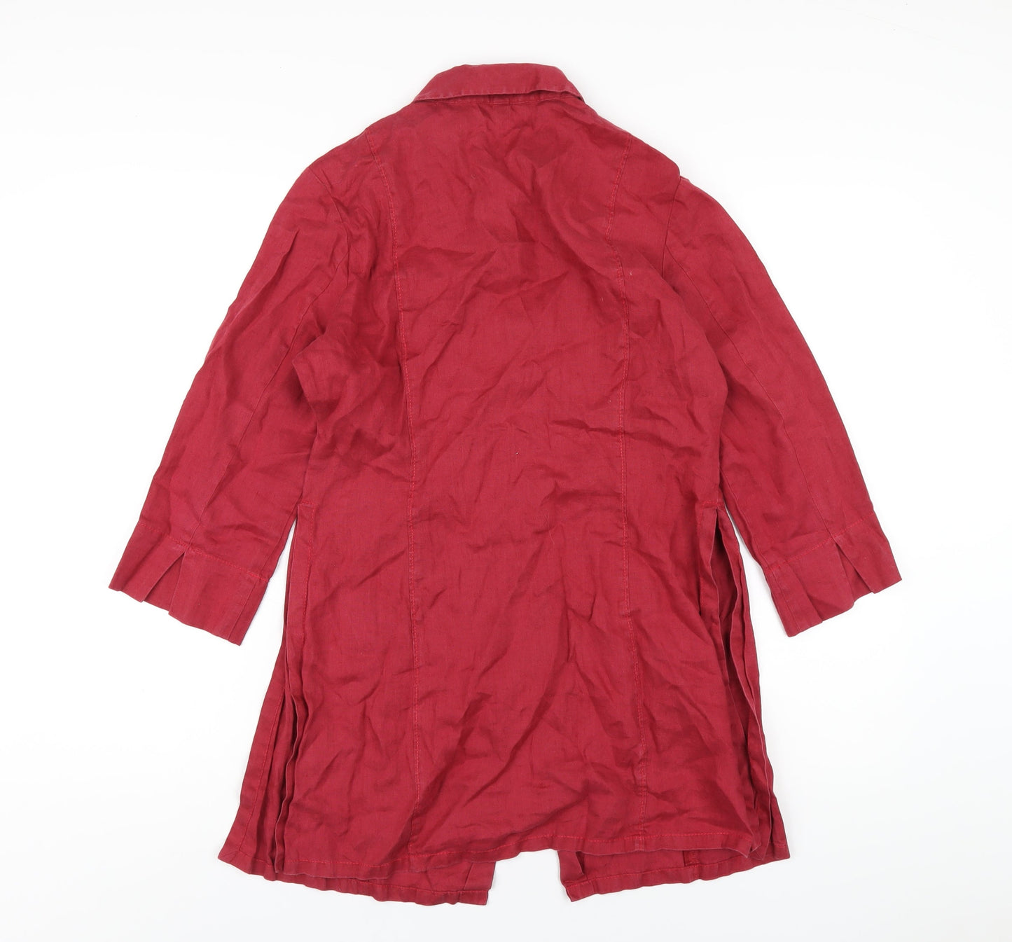 Womens UK Size 10 Mexx Red Basic Button-Up